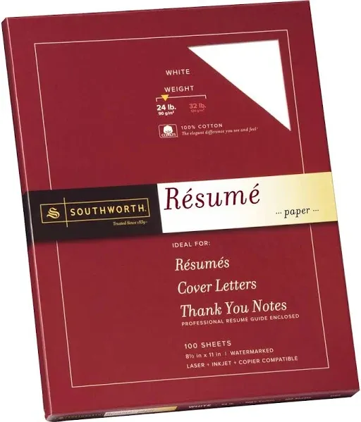 Southworth 100% Cotton Resume Paper