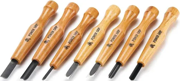 Power Grip Carving Tools, 7 Piece Set (Japan Import)