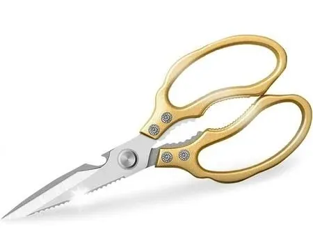 Kitchen Scissors, Heavy Duty Sharp Shears Dishwasher Safe,Gold Gold 