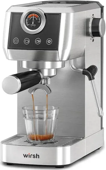  Espresso Machine, 20Bar Plastic Free Espresso Maker with Home Barista Plus