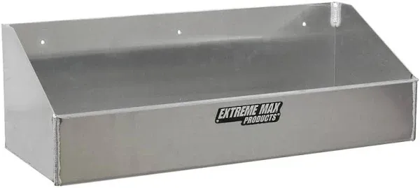 Extreme Max 5001.6041 Aluminum 4 Qt Liquid Shelf for Race Trailer, Garage