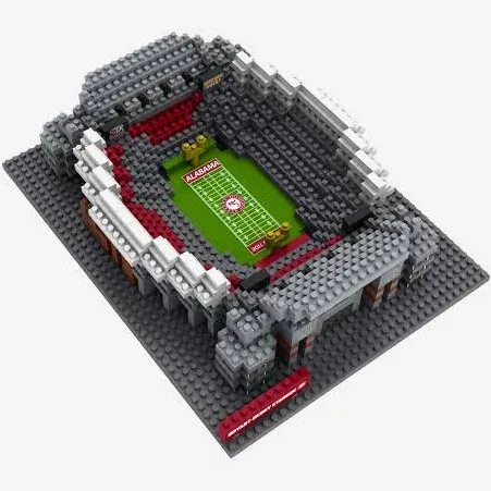 FOCO NCAA Unisex-Adult NCAA College Team Construction Blocks 3D Mini BRXLZ Stadium