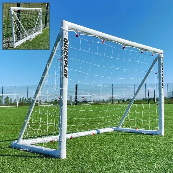 QUICKPLAY Q-Fold Soccer Goal | The 30 Second Folding Soccer Goal [Single Goal...