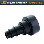 POWERTEC 70297 Modular Step 4 in 1 Adapter - Shop VAC Dust Collector Hose Fittings