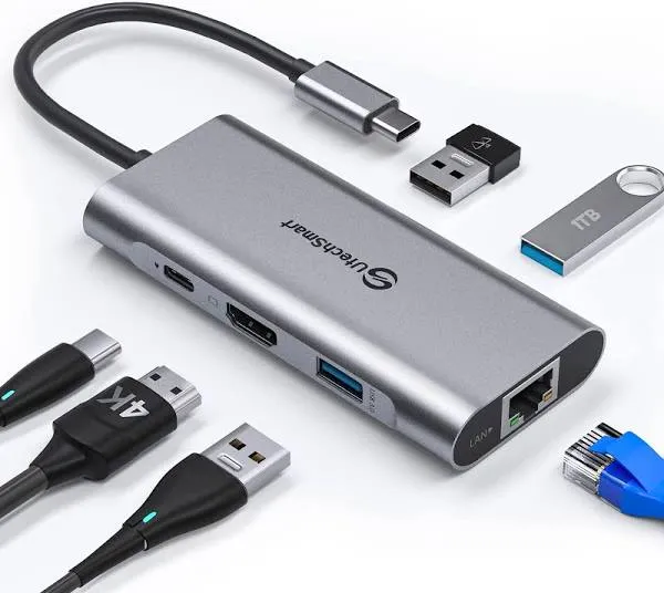 UtechSmart 6 in 1 USB C Hub HDMI Adapter