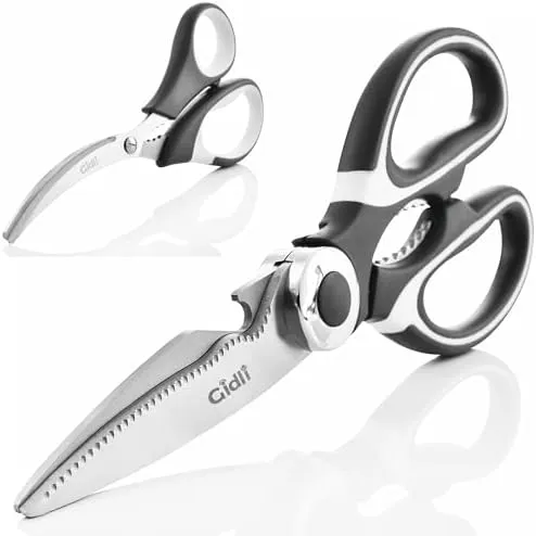 Kitchen Shears by - Lifetime Replacement - Includes Seafood Scissors As a Bon...