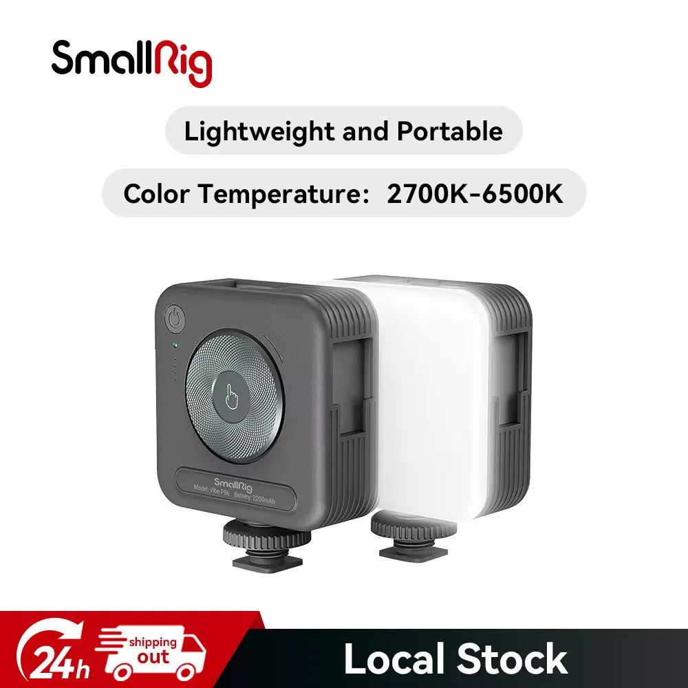 SmallRig P96 LED Video Light 2200mAh 2700-6500K Mini Vlog Camera / Phone Light