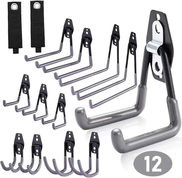 PHUNAYA 12 Pack Garage Hooks