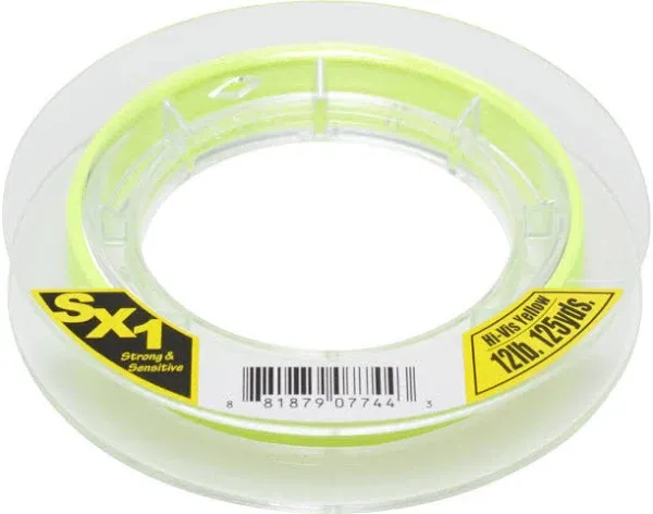 Sunline 63041818 SX1 Hi-Visible Yellow 12 lb Fishing Line, Hi-Visible Yellow, 600 yd