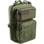 LIVANS Tactical Molle Utility Pouch, EDC Tool Pouch Tactical Phone Pouches Mini Waist Pouches Medical EDC IFAK Pack Mini Design of 3-Day Backpack