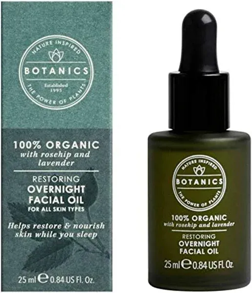 Botanics Organic Restoring Overnight Facial Oil 25ml (0.84 US Fl Oz)