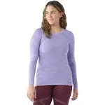 Smartwool Women's Intraknit Thermal Merino Base Layer Crew - Medium - Violet / Purple Iris