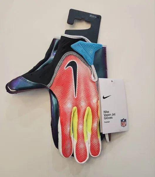 Nike Vapor Jet 7.0 NFL Combine Football Gloves Iridescent Adult XL New With Tag