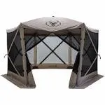 Gazelle G6 6-Sided Portable Pop Up Gazebo - Desert Sand