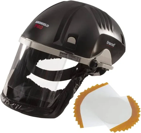 Trend Airshield Pro Full Faceshield, Dust Protector, Battery Powered Air Circ...