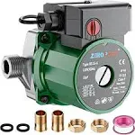 ZeroPone Recirculating Pump, 93W Water Circulator Circulating Pump NPT 3/4" W/npt 1/2" Adapter, 15-6C 3-Speed Control Recirculation for Electric