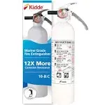 Kidde Mariner 10 Marine Fire Extinguisher for Boats & Watercrafts, 10-B:C, 4 lbs., Coast Guard Approved, Strap Bracket (Included), White