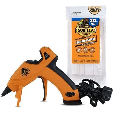 Gorilla Dual-Temp Mini Glue Gun 115887 Gorilla 115887 052427840158