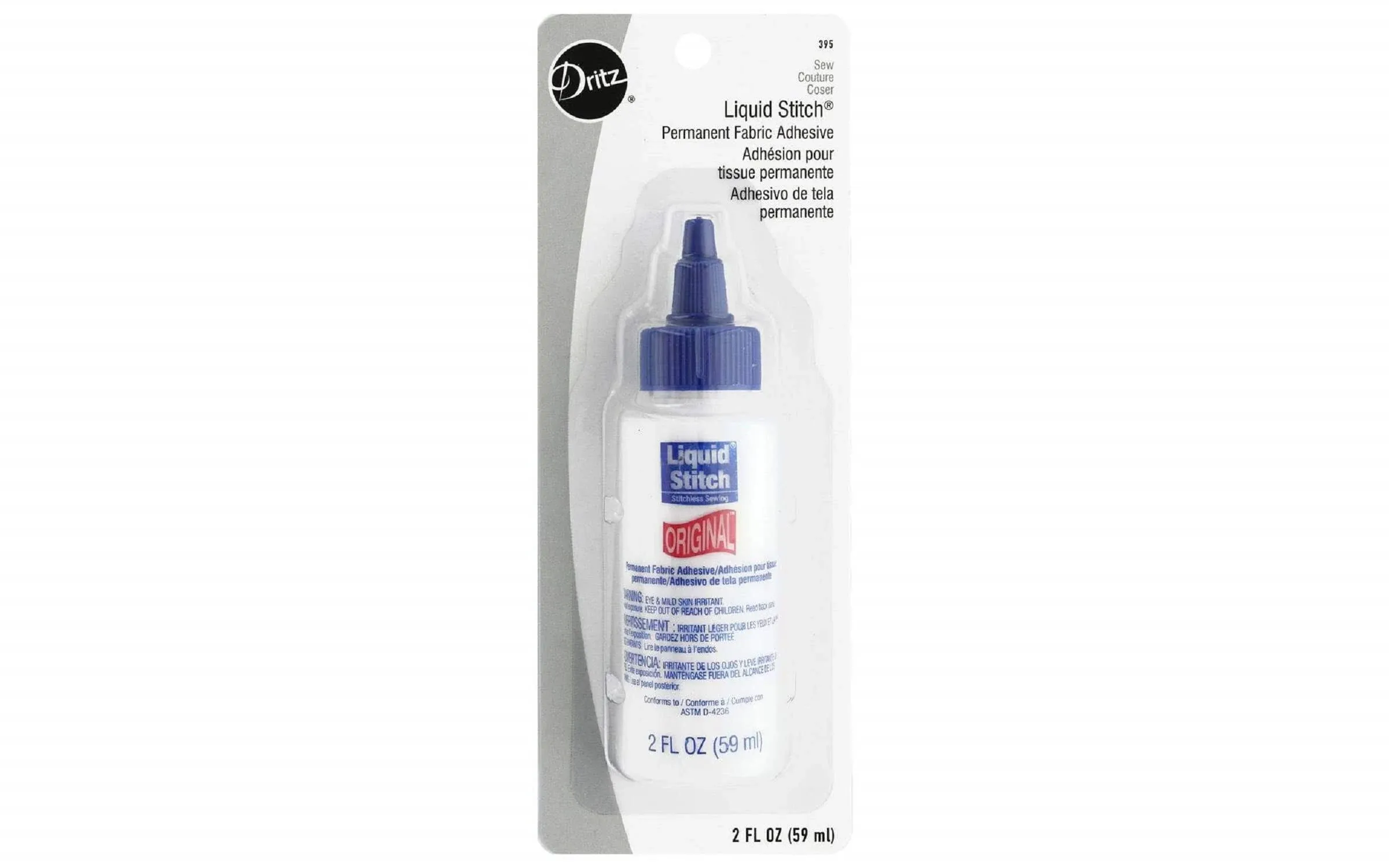 Dritz 395 Liquid Stitch Permanent Adhesive, 2-Ounce