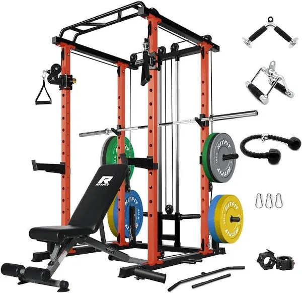 RitFit PPC03 Power Cage Home Gym Package