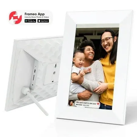 Onn 10” Wi-Fi Digital Picture Frame | Send Photos & Videos Instantly Via The Free Frameo App, 100096733