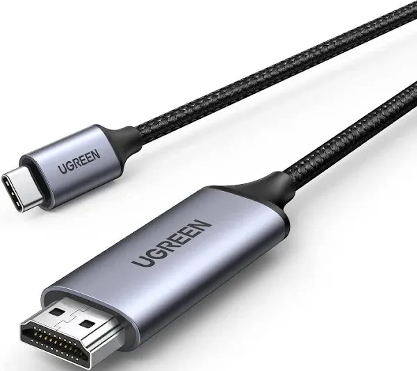 UGREEN USB C to HDMI 2.1 Cable 2M 8K@60Hz 4K@240Hz Thunderbolt 4/3 to HDMI 48Gbps HDR HDCP2.3 Type C to HDMI Cord Compatible with MacBook Pro Air iPad, iPhone 16/15 Pro Max, Galaxy S24, Pixel 9, XPS