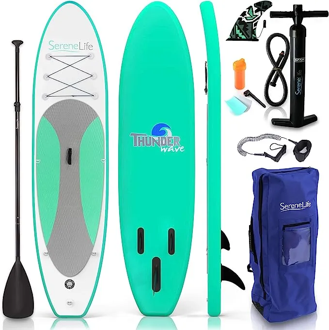 SereneLife SLSUPB06 Free Flow Paddleboard Sup Stand Up Water Paddle-Board