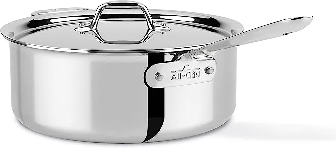 All-Clad Stainless Steel Deep Saute Pan with Lid