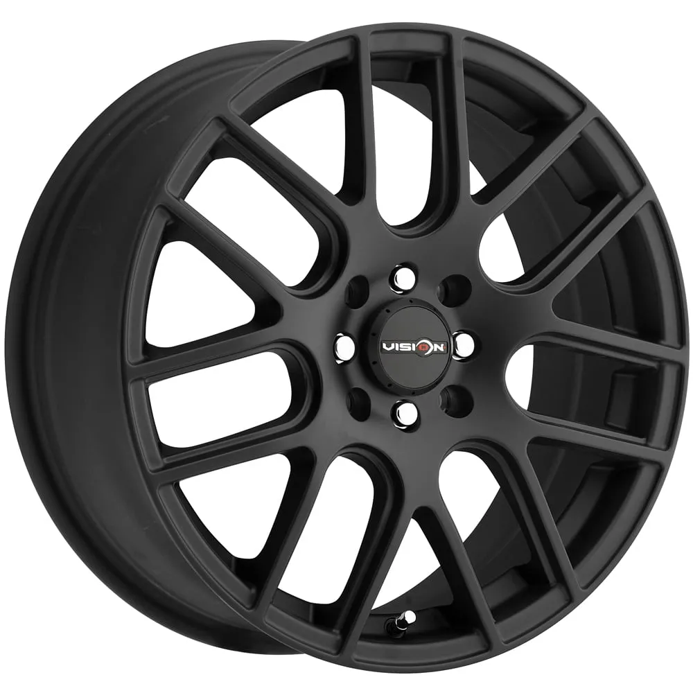 18" Inch Vision 426 Cross 18x8 5x114.3(5x4.5") +40mm Matte Black Wheel Rim