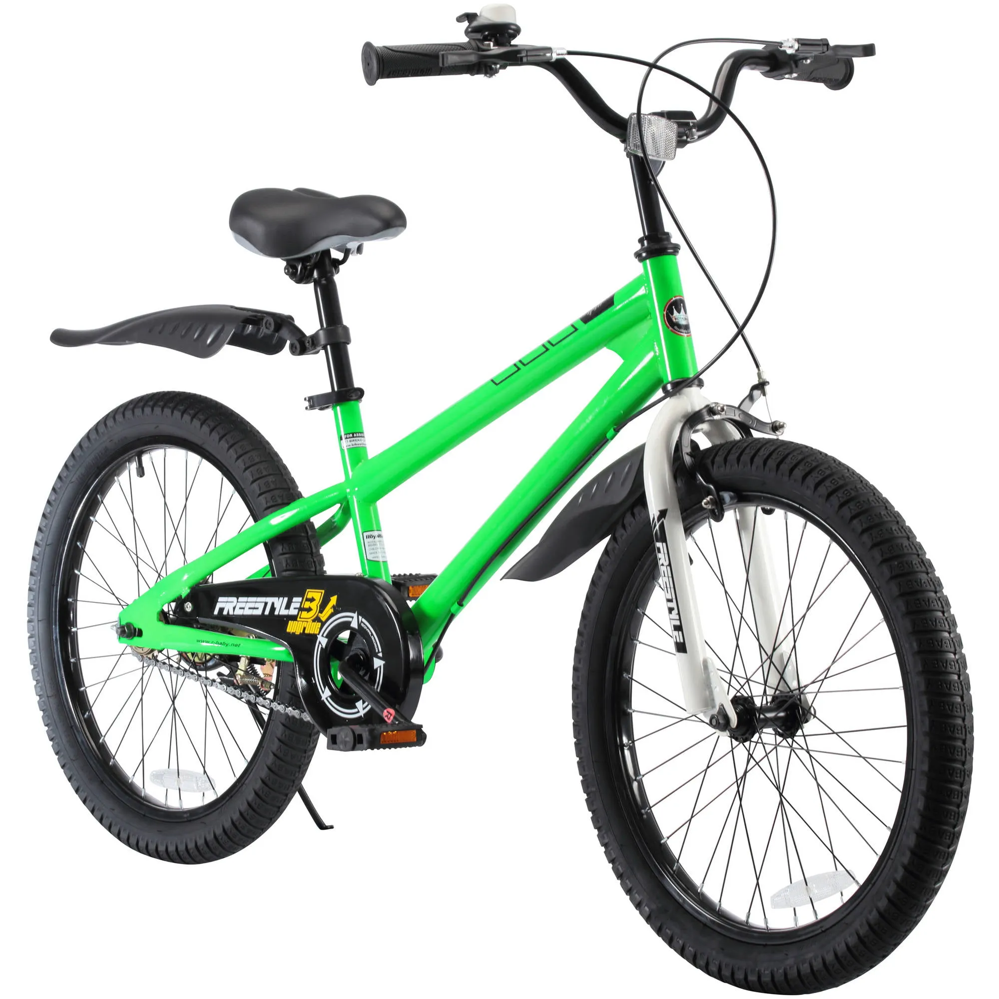 RoyalBaby Freestyle Kids Bike Boys Girls 18 Inch BMX Childrens Bicycle with K...