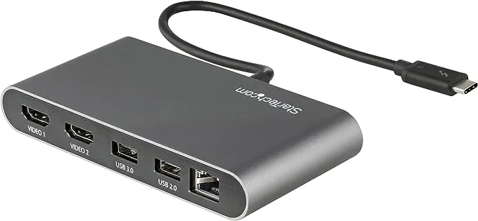 StarTech.com Thunderbolt 3 Mini Dock Dual HDMI 4K