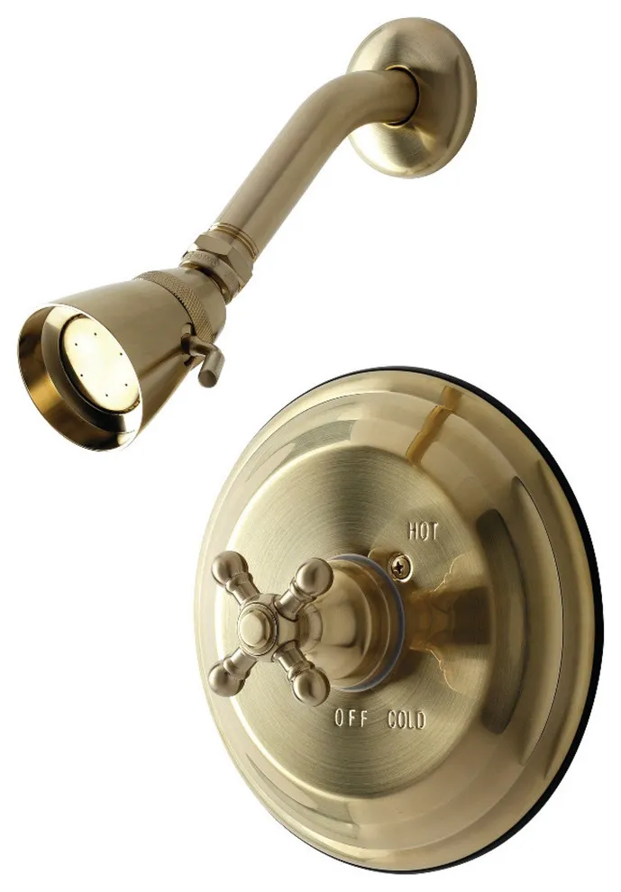 Kingston Brass KB2637BXTSO Metropolitan Shower Trim Only Without Valve Brushed Brass