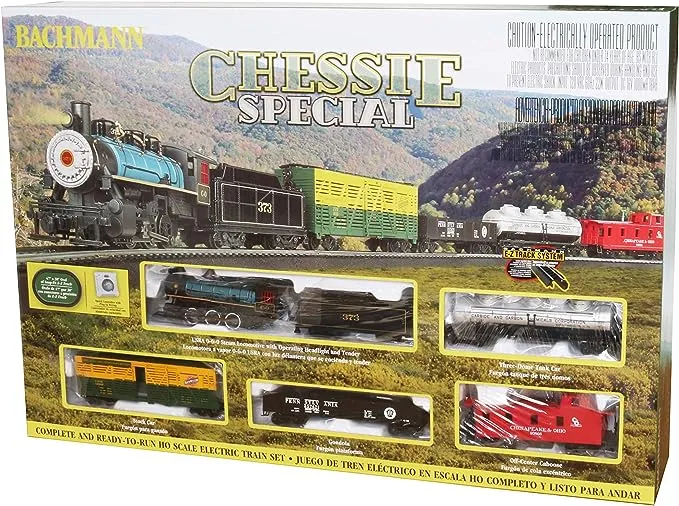 Bachmann Trains - Chessie Special Ready To Run Electric Train Set - HO Scale