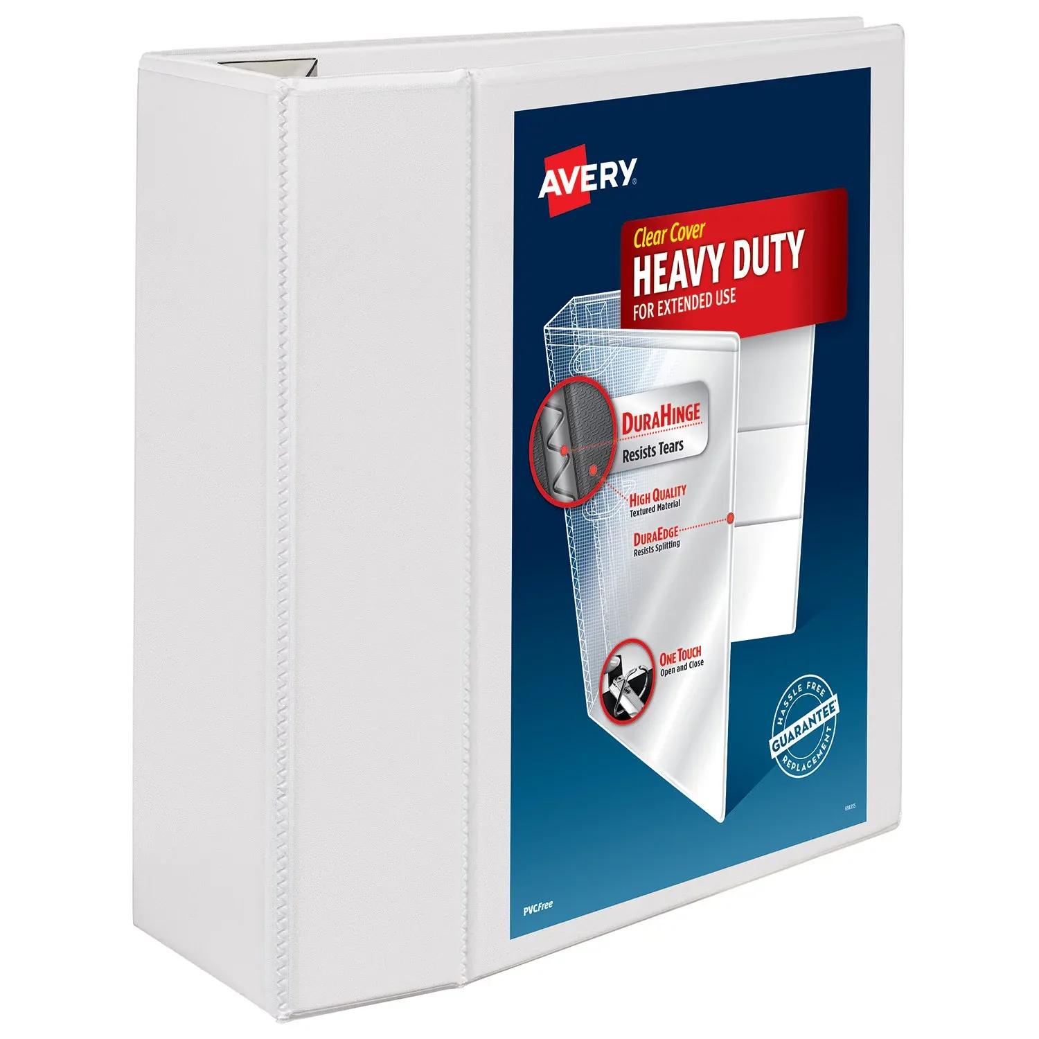 Avery Heavy-Duty View Binder with Locking 1-Touch EZD Rings, White