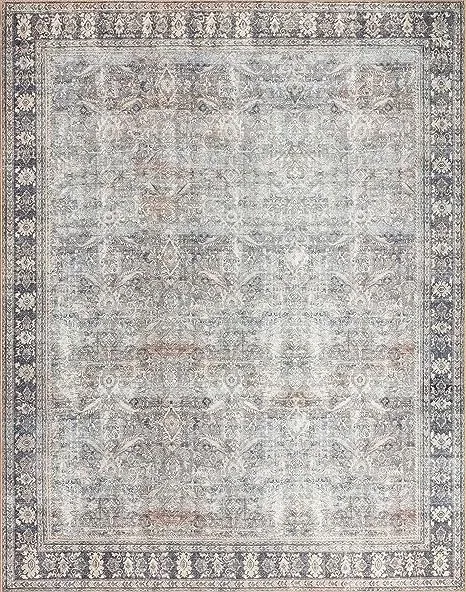 Loloi II Wynter WYN-07 Grey/Charcoal Traditional Area 5'-0" x 7'-6"