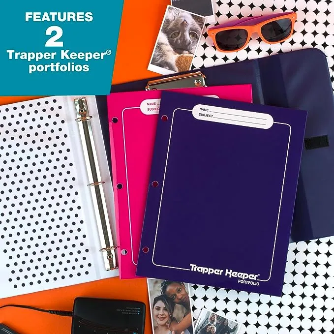 Trapper Keeper Binder, Palm Trees 1 inch