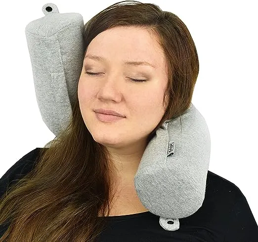 Bendable Memory Foam Travel Pillow - Blue