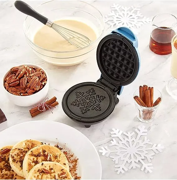 Dash Snowflake Waffle Maker BLUE 