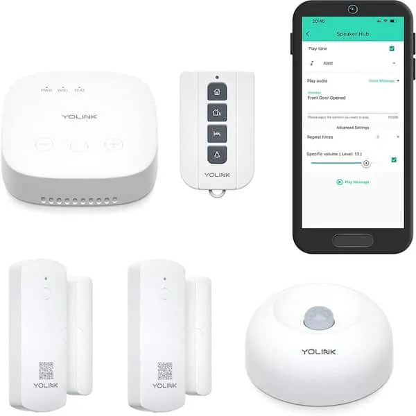 YoLink Home Security System, Wireless Smart DIY Alarm Kit, with App/Email/Limited ...