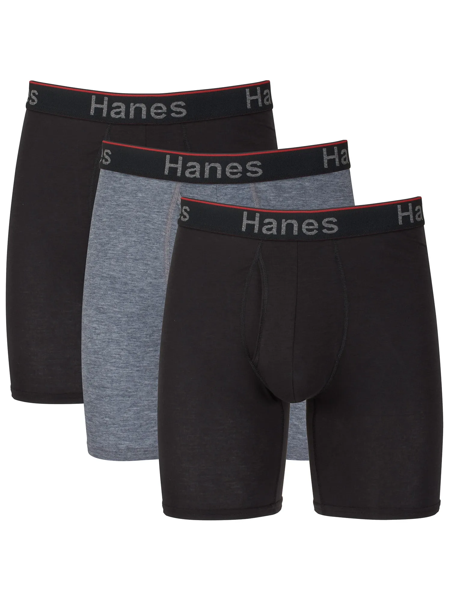 Hanes Men's Comfort Flex Total Support Pouch Long Leg 3-Pack