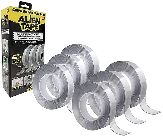 Alien Tape 10 ft. Multi-Surface Double-Sided Tape (6-pack)