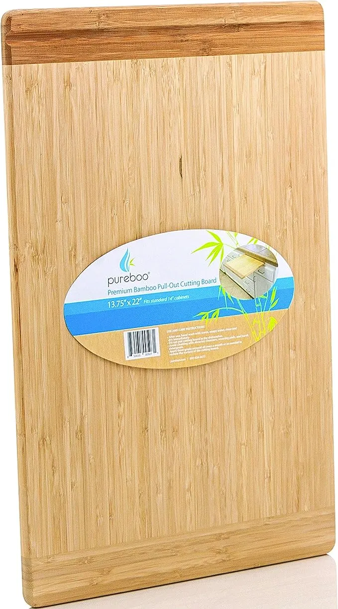 Premium Bamboo Pull-out Cutting Board - 8 Different Sizes to Fit Most Standard Slots