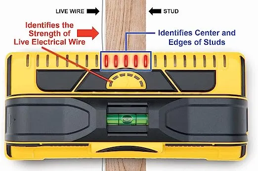 Franklin Sensors ProSensor M210 Professional Stud Finder with 13-Sensors for The Highest Accuracy Detects Wood & Metal Studs with Incredible Speed
