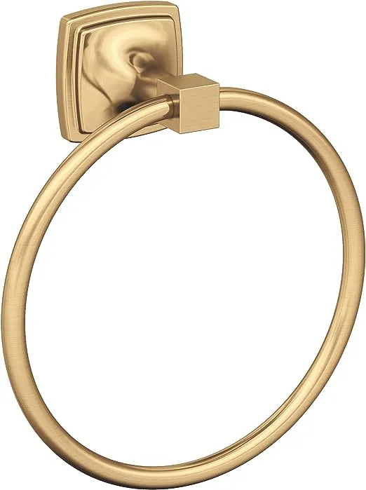 Stature Collection - 7 9/16" (192 mm) Length Towel Ring in Champagne Bronze by Amerock