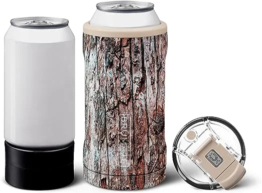 BrüMate Hopsulator Trio 3-in-1 Insulated Can Cooler for 12oz / 16oz Cans + 100% Leak Proof Tumbler with Lid | Insulated for Beer, Soda, and Energy Drinks