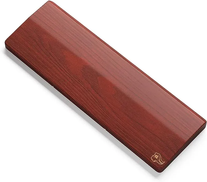 Glorious Gaming Wooden Wrist Rest - Compact - Brown - Mechanical Keyboards Wood Ergonomic Palm Rest| 12x4 inches/19mm Thick (GV-75-BROWN)