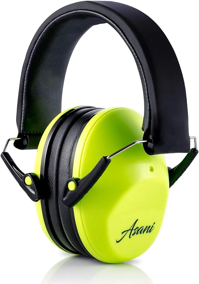 Asani Kids Noise Cancelling Earmuffs 25db Protection Children/Toddl<wbr/>ers Green