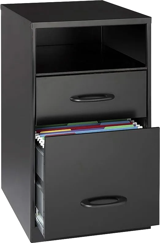 Lorell File Cabinet, 24.5H x 14.3W x 18D, Black