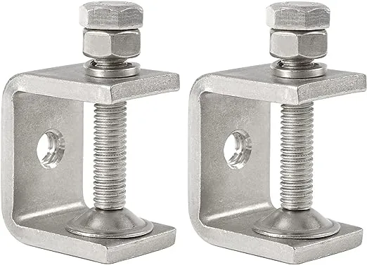 2Pcs C-Clamp 304 Stainless Steel G-Clamp Tiger Clamp Heavy Duty, 47Mm