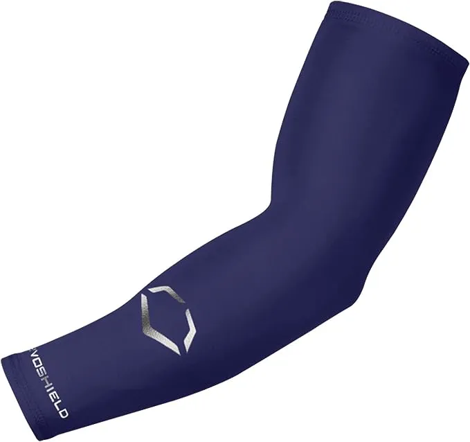 EvoShield Adult Solid Compression Arm Sleeve Navy - S-M